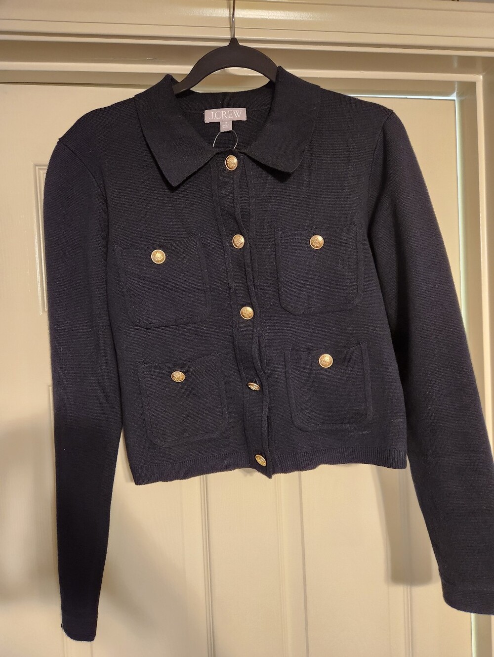 J. Crew Patch-pocket sweater lady jacket